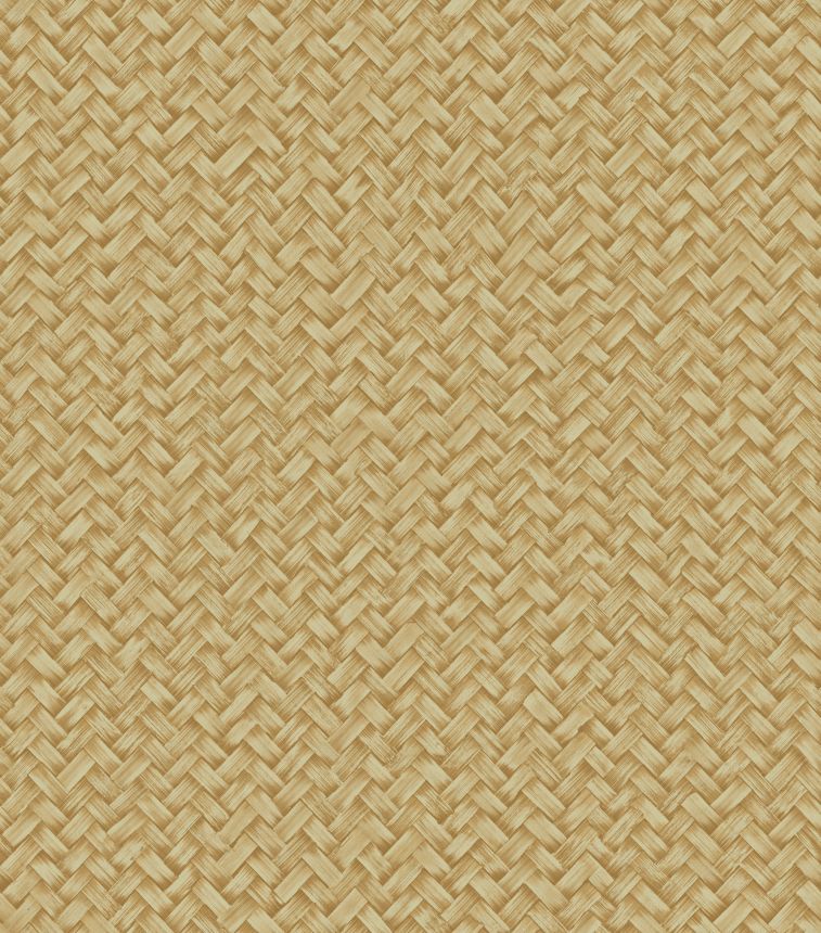 Luxusní vliesová tapeta na zeď, hnědo-béžová, imitace rohože, Z57718, Architexture 2,  Zambaiti Parati