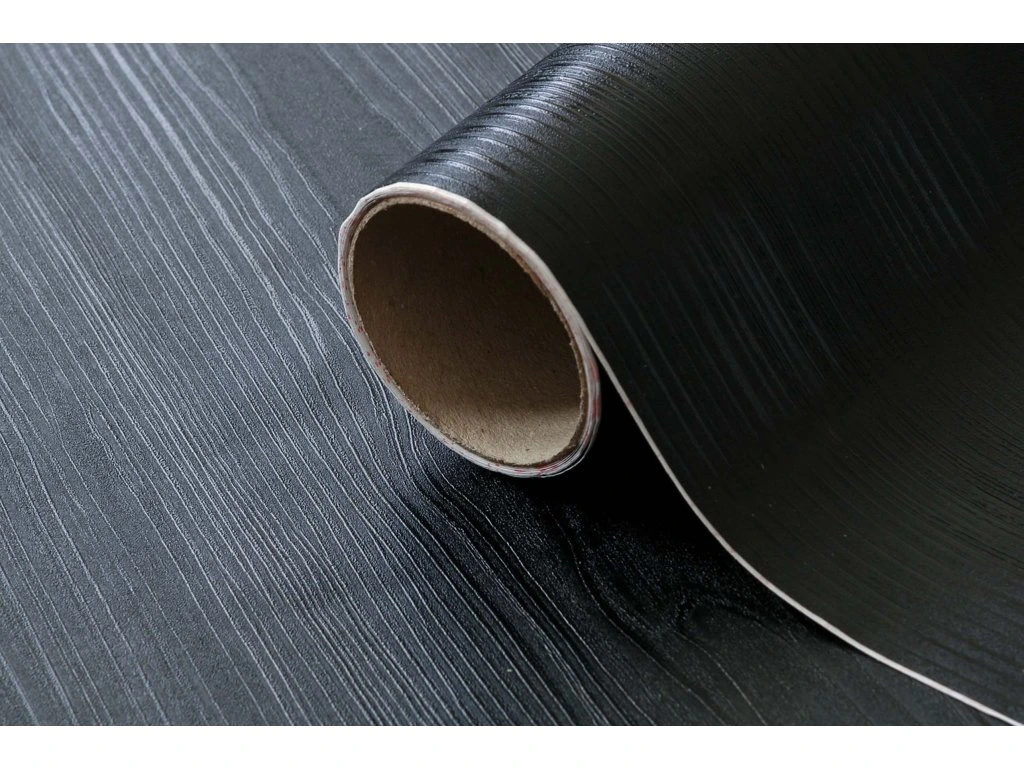 Samolepící folie / samolepící tapeta, dekor černé dřevo, 343-8301, 67,5cm x 1,5m ,D-c-fix