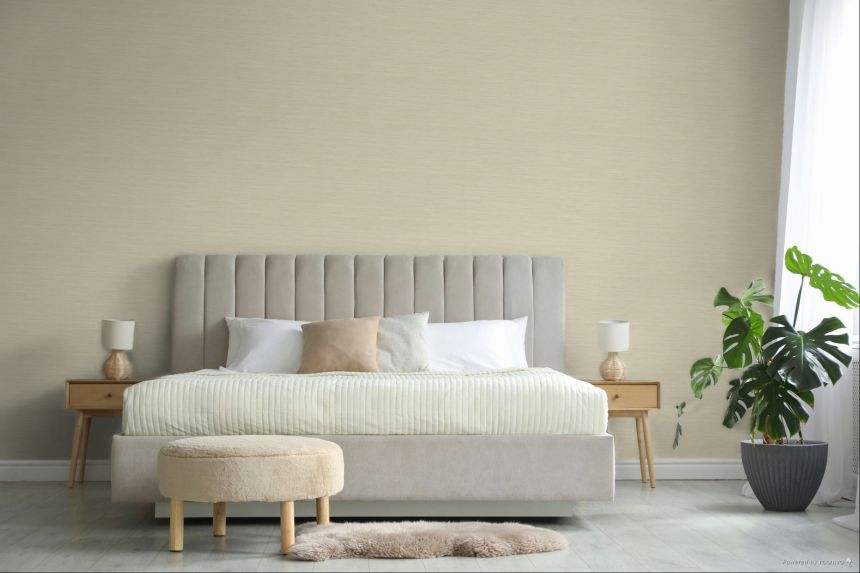 Vliesová tapeta na zeď, béžová, imitace látky, 35972, Ornamenta, Parato by Cristiana Masi