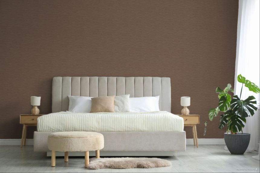 Vliesová tapeta na zeď, hnědo-fialová, imitace látky, 35978, Ornamenta, Parato by Cristiana Masi