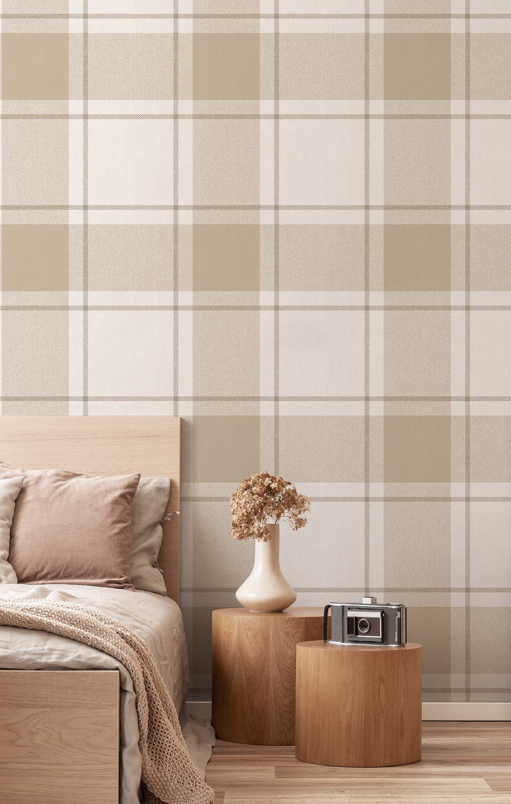 Vliesová tapeta na zeď, béžová, imitace látky, 38402, Top Stripes, Parato by Cristiana Masi