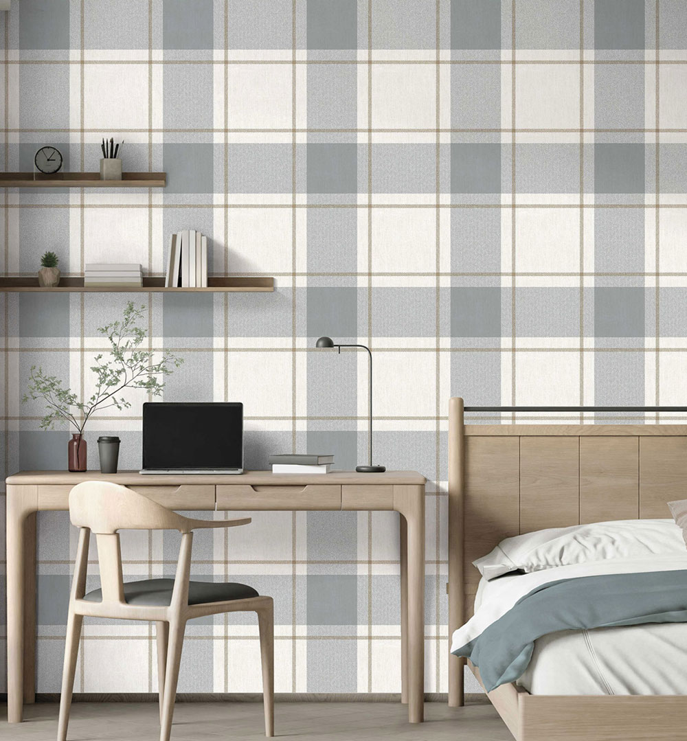 Vliesová tapeta na zeď, modro-béžová, imitace látky, 38406, Top Stripes, Parato by Cristiana Masi