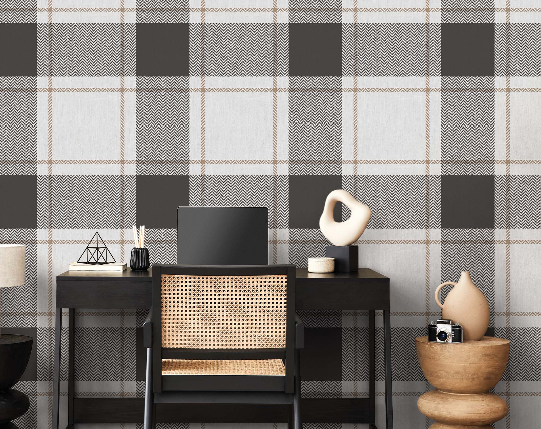 Vliesová tapeta na zeď, šedo-černá, imitace látky, 38409, Top Stripes, Parato by Cristiana Masi