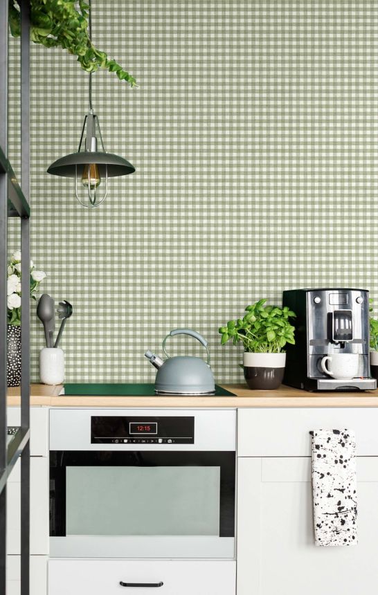 Vliesová tapeta na zeď, zelená, imitace látky, 38417, Top Stripes, Parato by Cristiana Masi