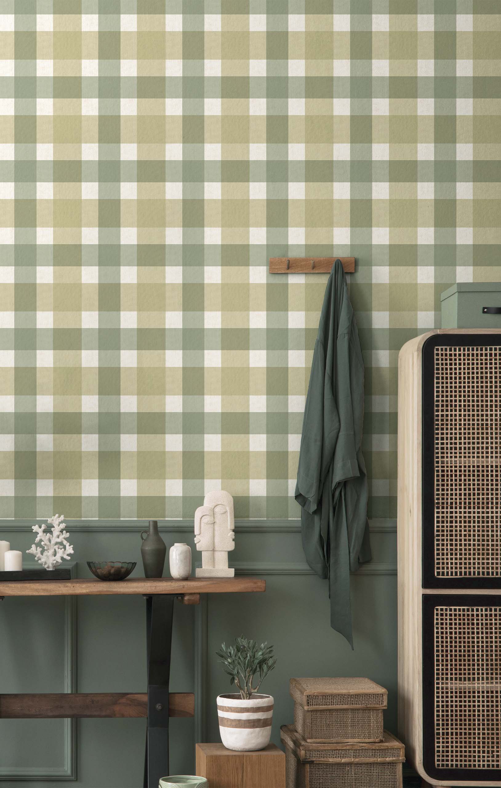 Vliesová tapeta na zeď, zelená, imitace látky, 38425, Top Stripes, Parato by Cristiana Masi