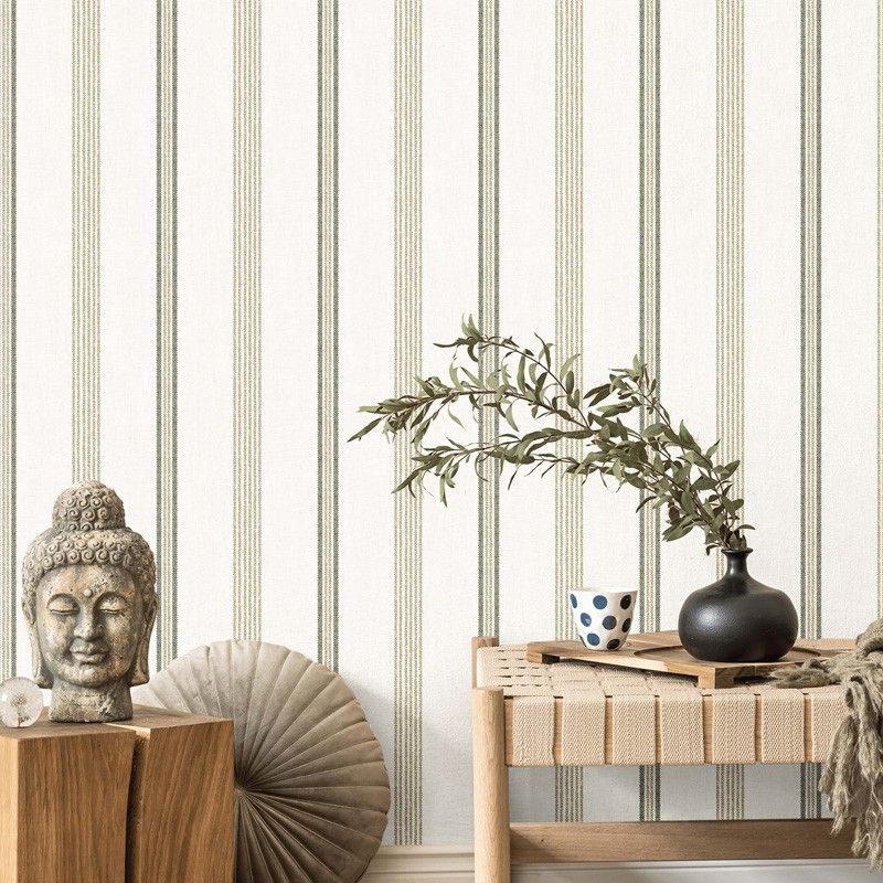 Vliesová tapeta na zeď, zelená, imitace látky, pruhy, 38427, Top Stripes, Parato by Cristiana Masi