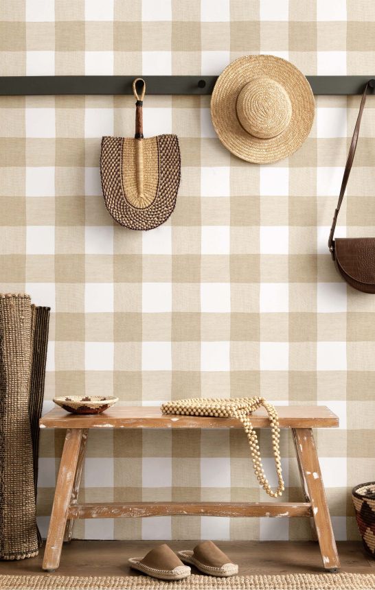 Vliesová tapeta na zeď, béžová, imitace látky, 38432, Top Stripes, Parato by Cristiana Masi