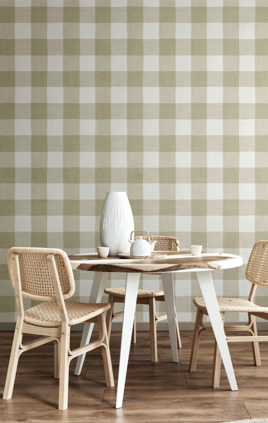 Vliesová tapeta na zeď, zelená, imitace látky, 38435, Top Stripes, Parato by Cristiana Masi