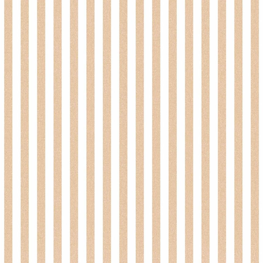 Vliesová tapeta na zeď, okrová, imitace látky, pruhy, 38438, Top Stripes, Parato by Cristiana Masi