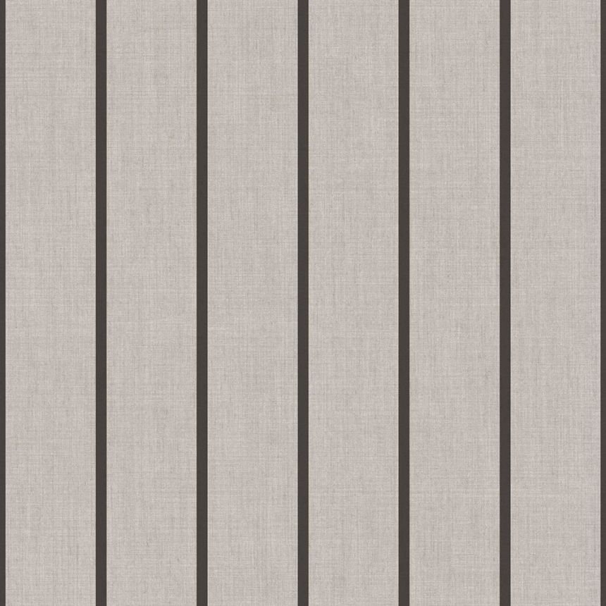 Vliesová tapeta na zeď, šedo-černá, imitace látky, pruhy, 38462, Top Stripes, Parato by Cristiana Masi