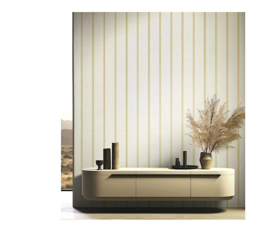 Vliesová tapeta na zeď, šedo-béžová, pruhy, 25762, The Best Classic & Elegant, Cristiana Masi by Parato