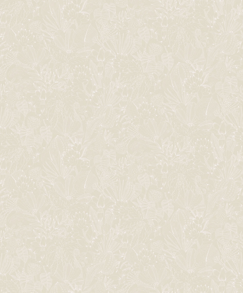 Vliesová tapeta na zeď, béžová, listy, ROM101, Romance, Masureel