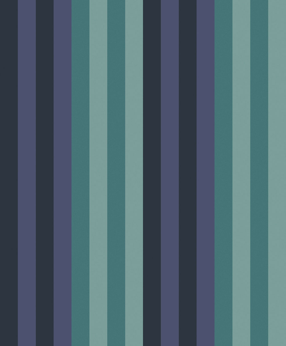 Vliesová tapeta na zeď, zeleno-modrá, geometrická, pruhy, ROM503, Romance, Masureel
