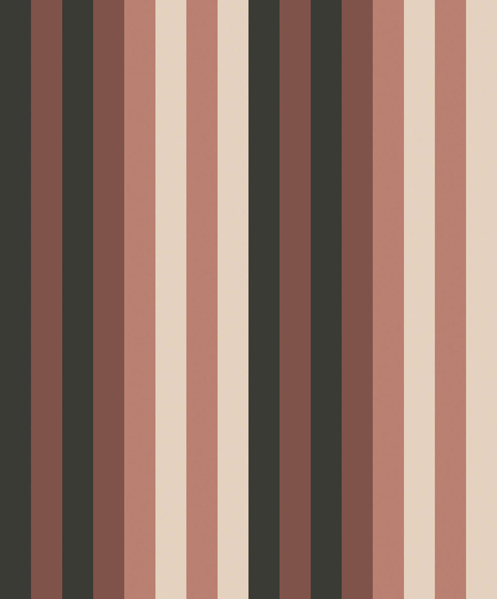 Vliesová tapeta na zeď, hnědo-béžová, geometrická, pruhy, ROM504, Romance, Masureel