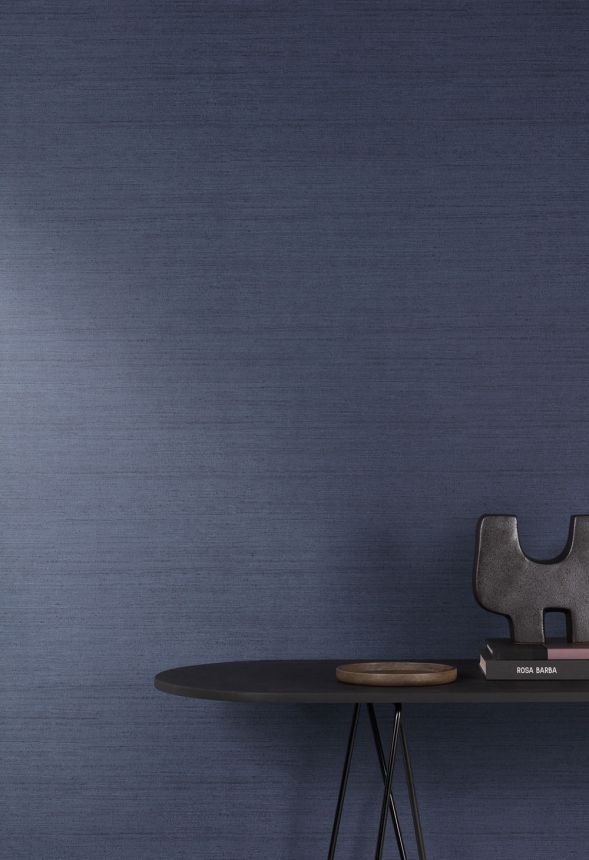 Vliesová tapeta na zeď, modrá, imitace látky, ZON001, Amazone, The Colour Book II, Traces, Masureel