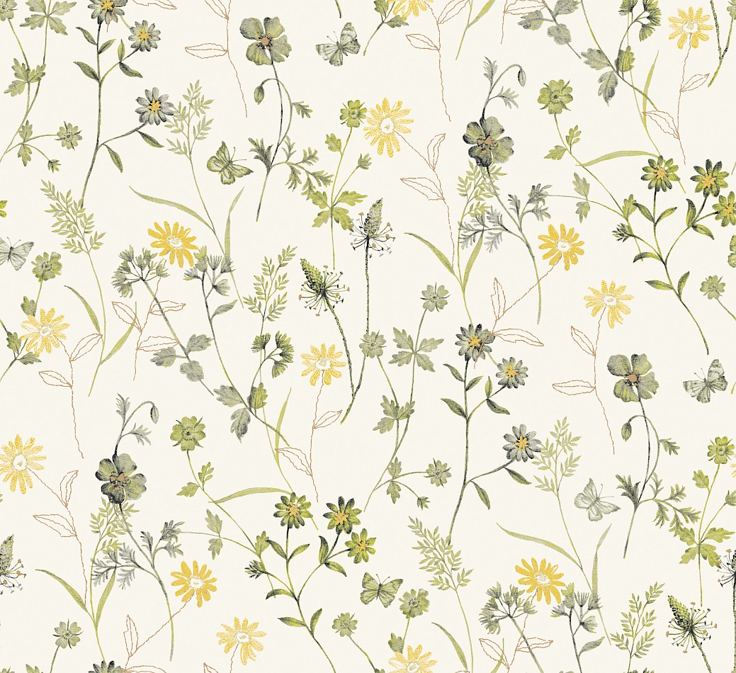 Vliesová tapeta na zeď, zelená, květiny, ZON103, Amazone, Masureel