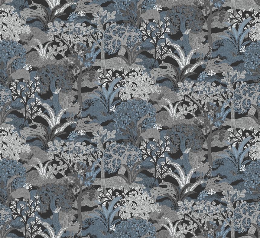 Vliesová tapeta na zeď, šedo-modrá, příroda, ZON501, Amazone, Masureel