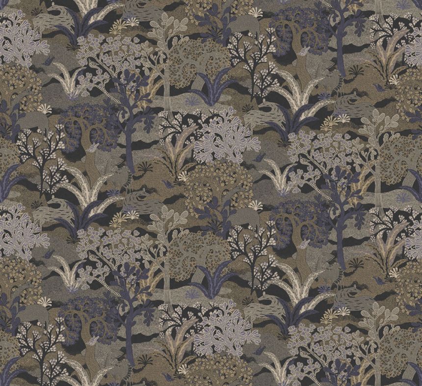 Vliesová tapeta na zeď, hnědo-modrá, příroda, ZON503, Amazone, Masureel