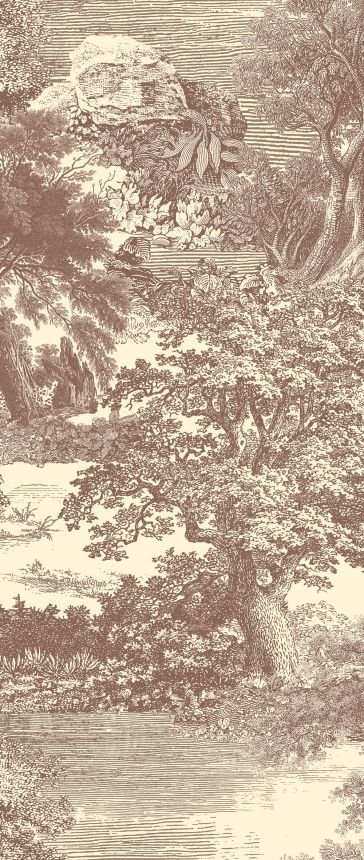 Vliesová obrazová tapeta na zeď, hnědá, les, stromy, DGSAL1043-260, Amazone, Masureel