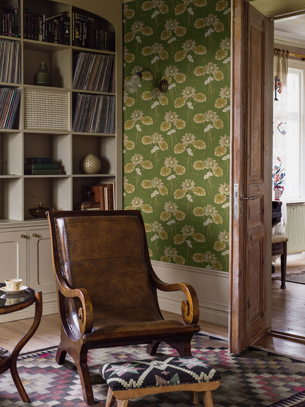 Vliesová tapeta na zeď, zelená, květiny, lekníny, 4167, Alla Tiders Hus, Borastapeter