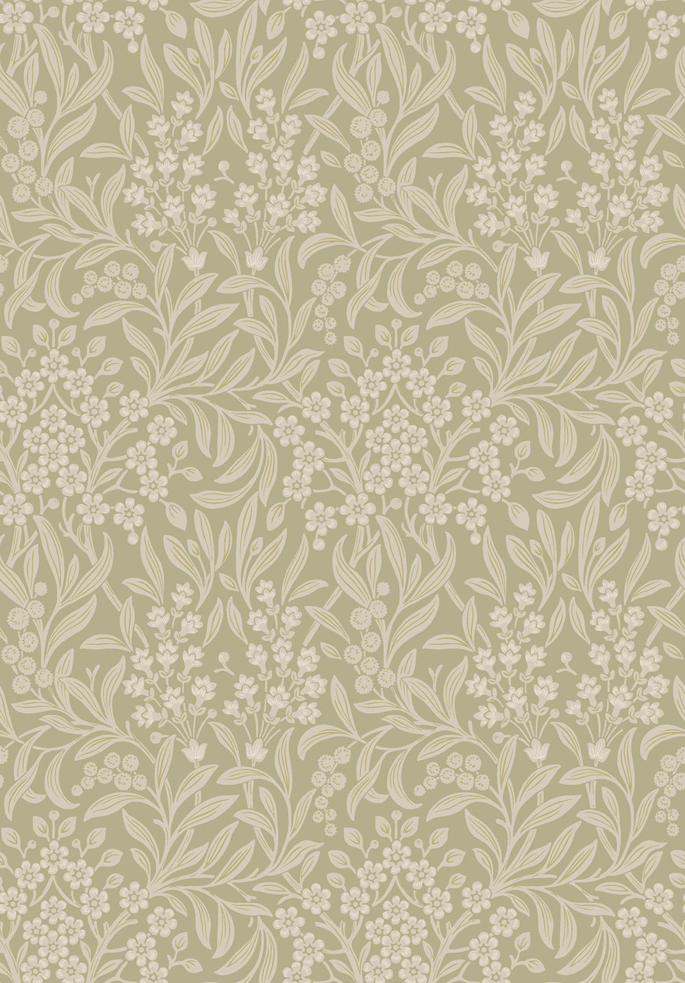 Vliesová tapeta na zeď, zelená, květiny, listy, 4184, Alla Tiders Hus, Borastapeter