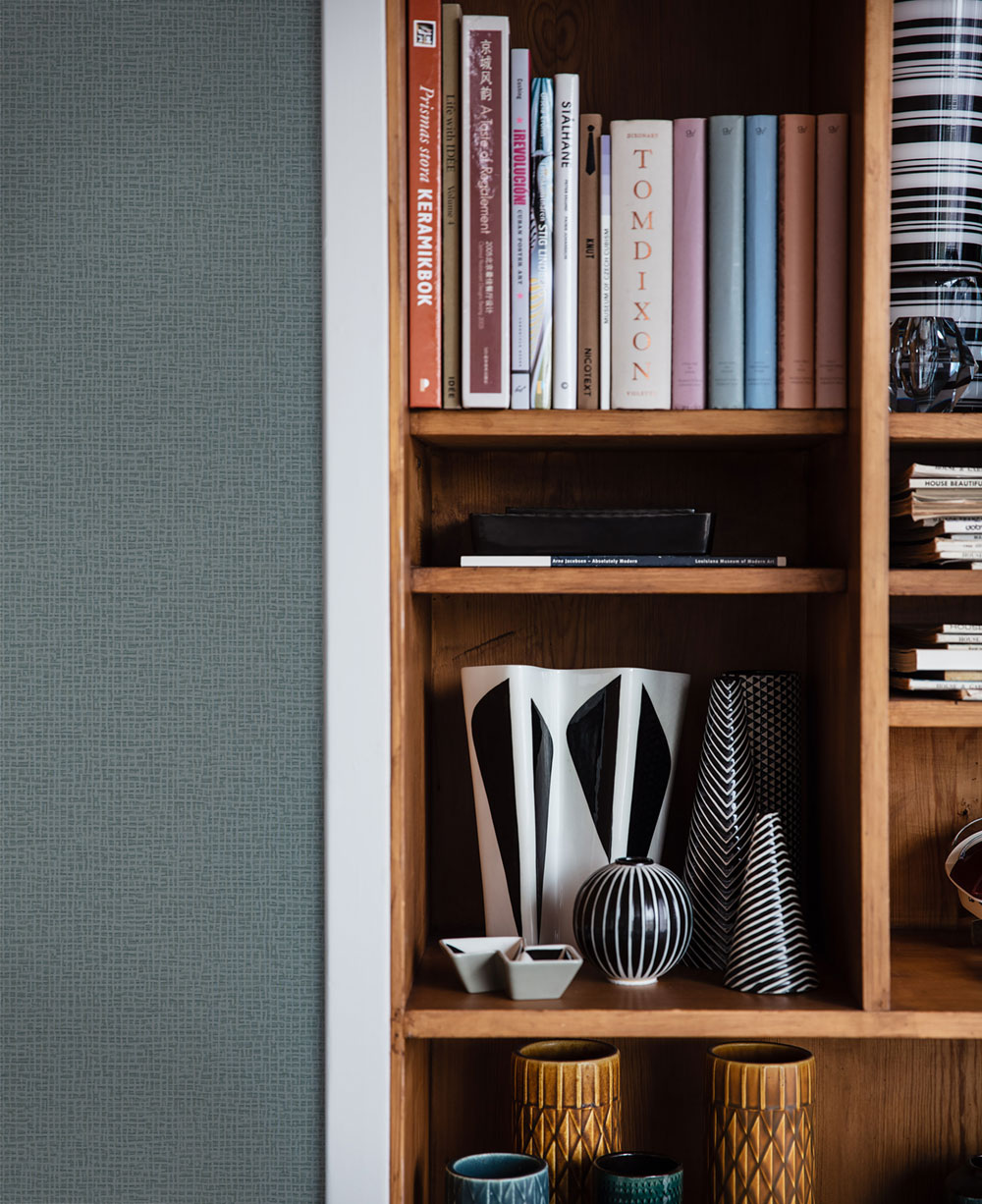 Vliesová tapeta na zeď, modrá, 4190, Alla Tiders Hus, Borastapeter