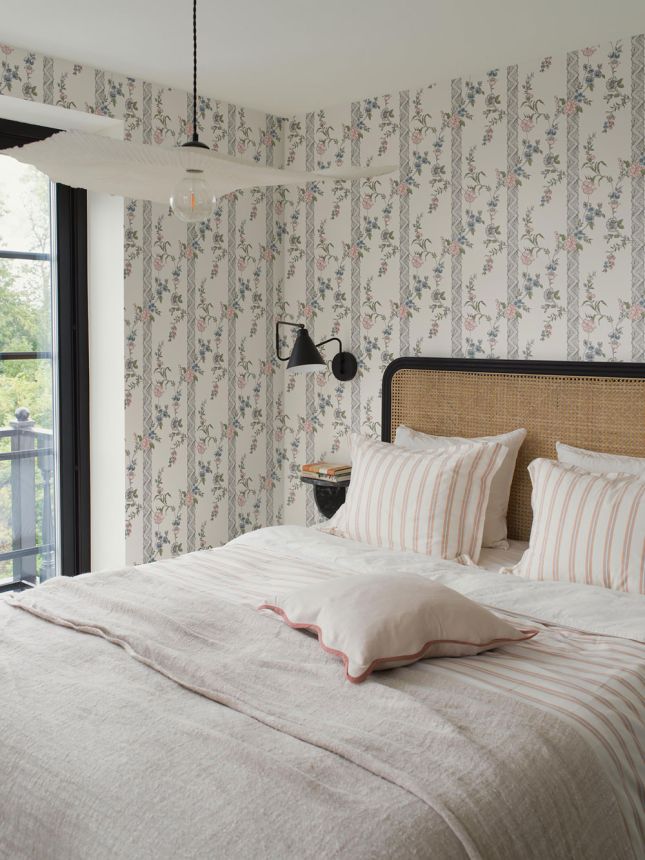 Vliesová tapeta na zeď, bílá, květiny, 4507, Icons, Borastapeter