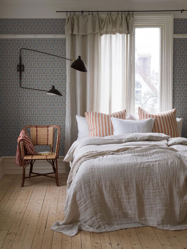 Vliesová tapeta na zeď, modrá, květiny, 4586, Icons, Borastapeter