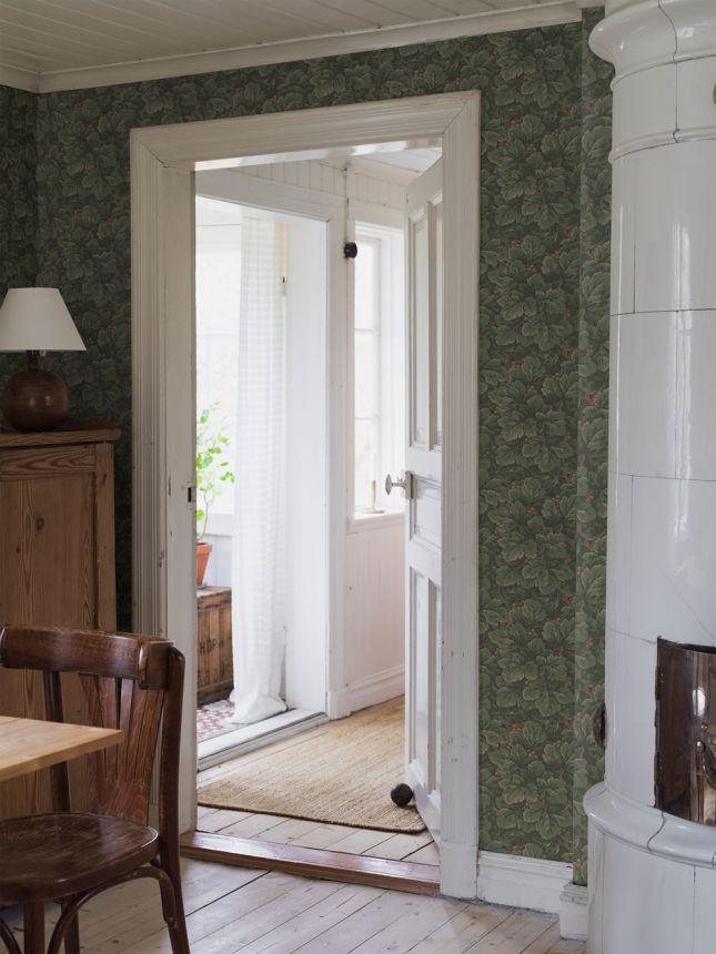 Vliesová tapeta na zeď, zelená, listy, 4544, Icons, Borastapeter