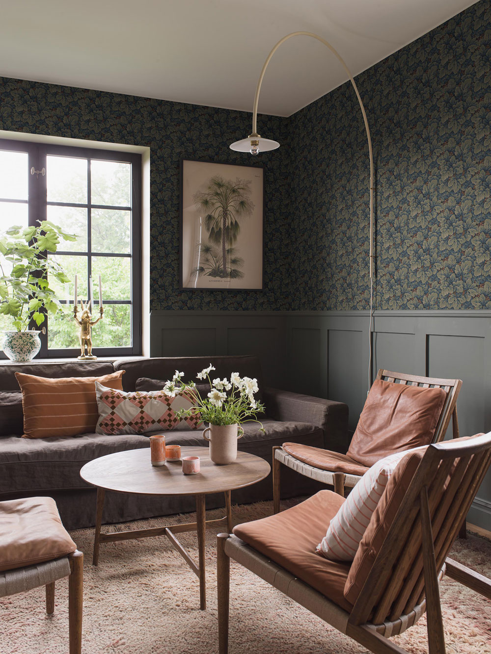 Vliesová tapeta na zeď, zeleno-modrá, listy, 4587, Icons, Borastapeter