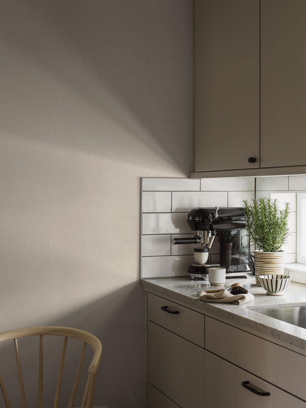 Vliesová tapeta na zeď, béžová, imitace látky, 38712, Borosan Bas, Borastapeter