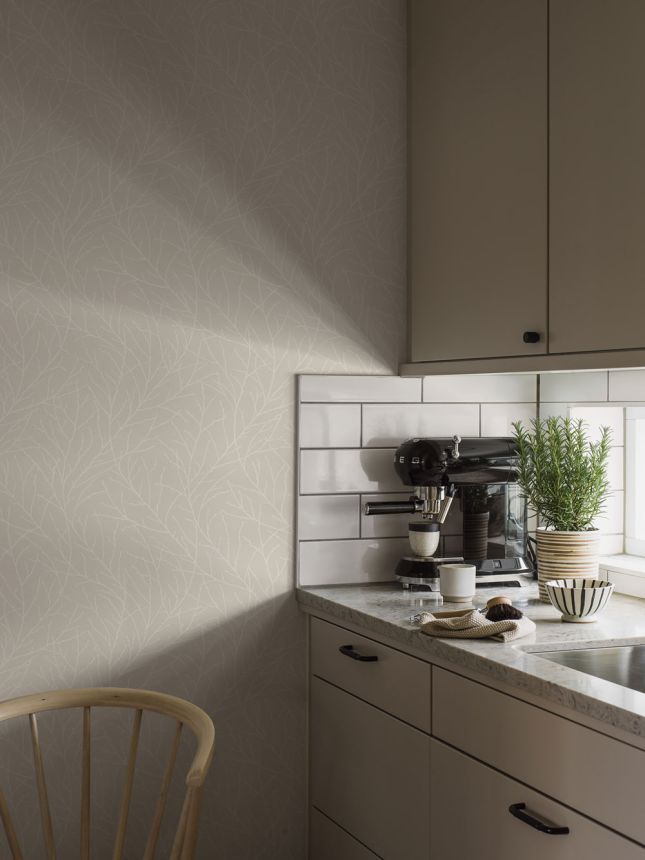 Vliesová tapeta na zeď, béžová, větvičky, 38728, Borosan Hem, Borastapeter