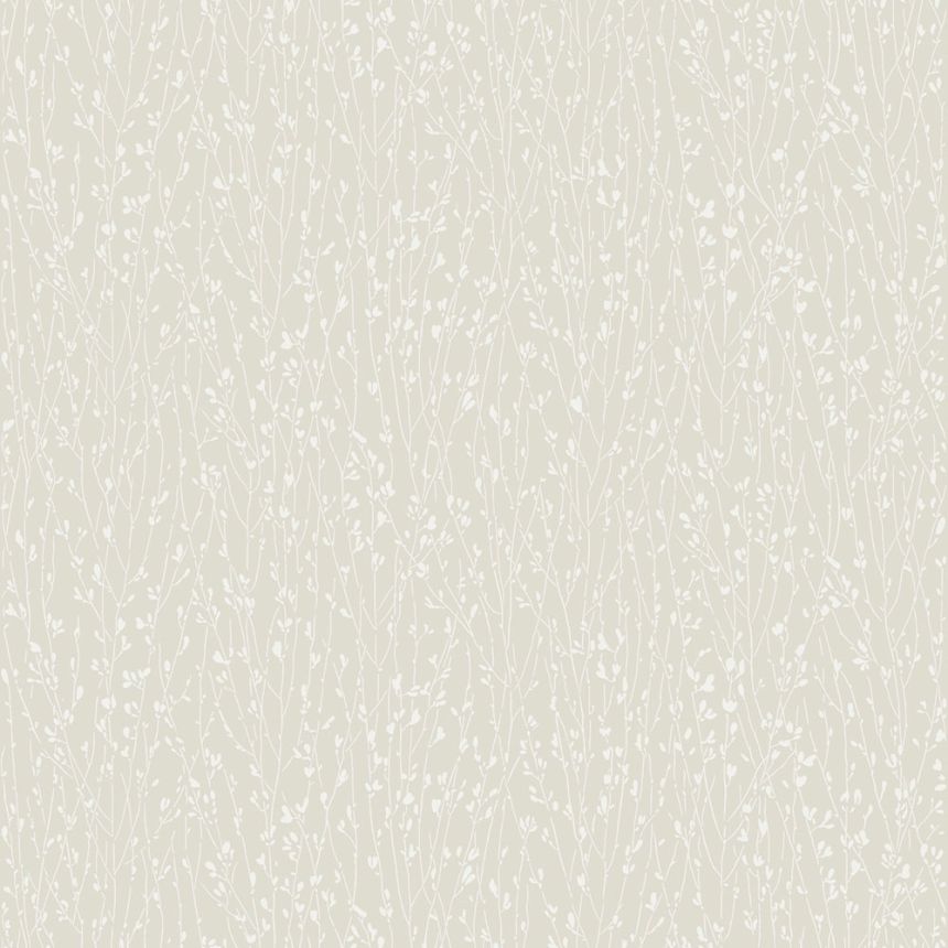 Vliesová tapeta na zeď, béžová, větvičky, listy, 38730, Borosan Hem, Borastapeter