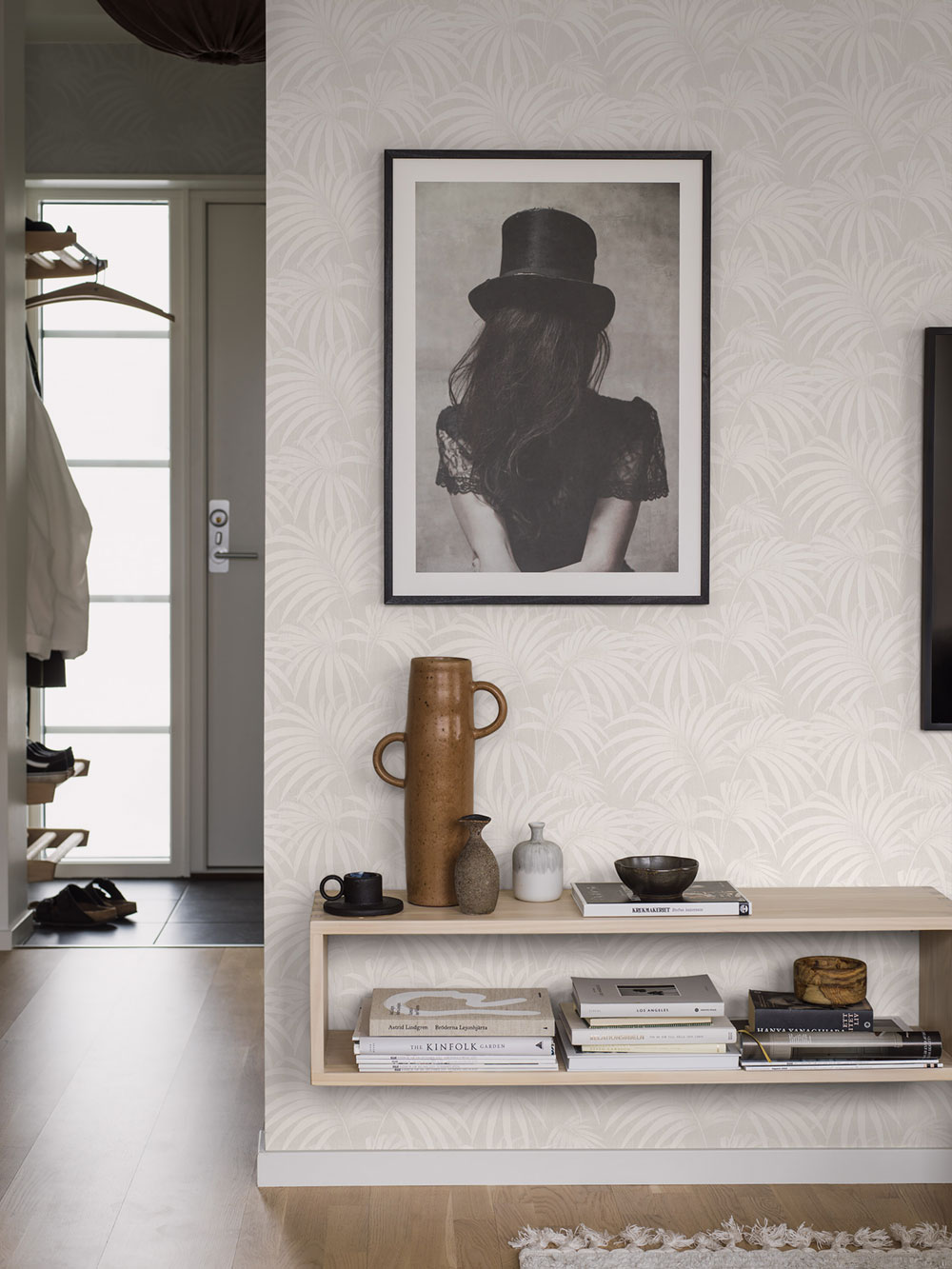 Vliesová tapeta na zeď, šedá,  palmové listy, 38768, Borosan Hem, Borastapeter