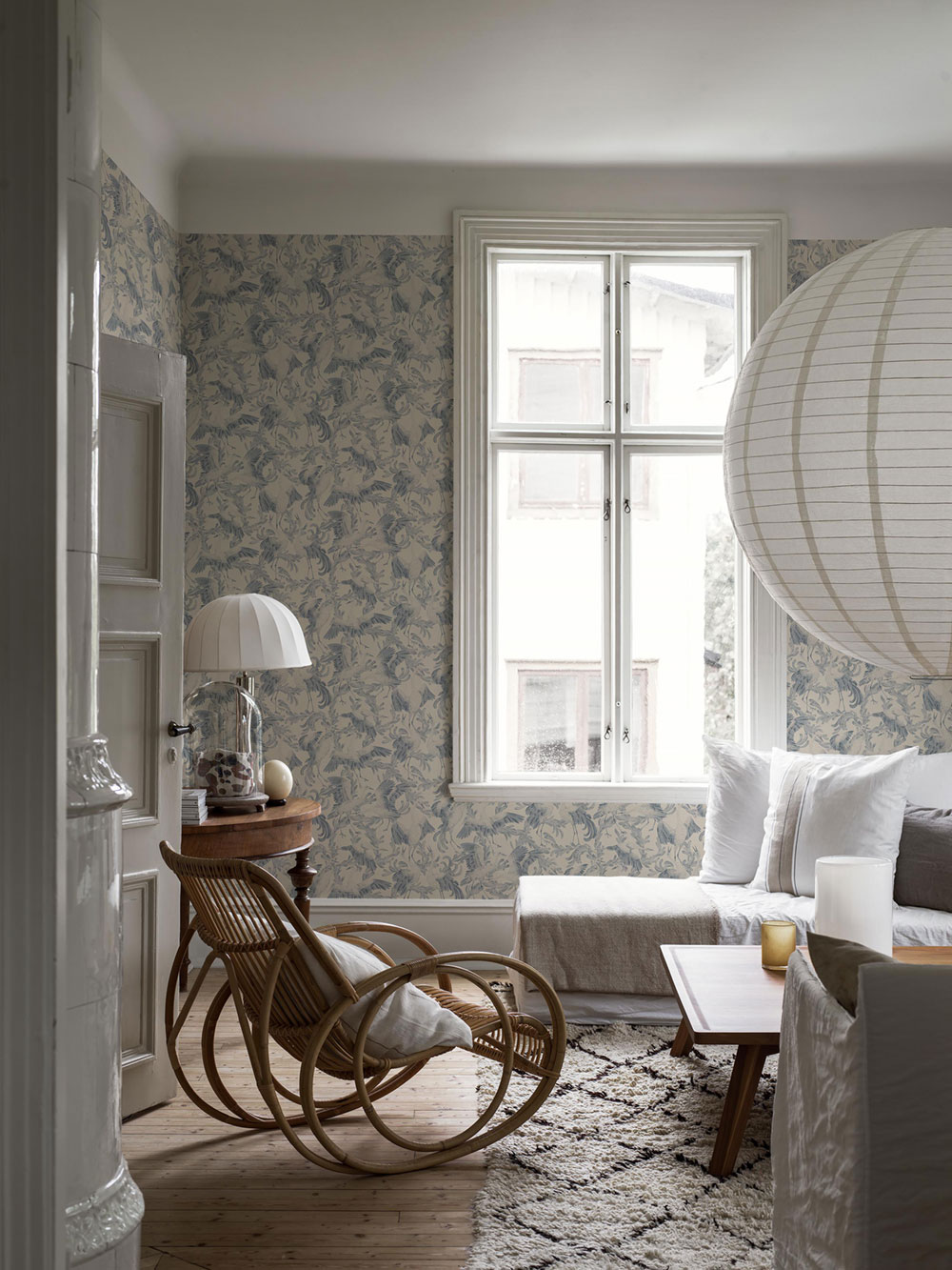 Vliesová tapeta na zeď, modrá, ptáci, 3129, Icons, Borastapeter