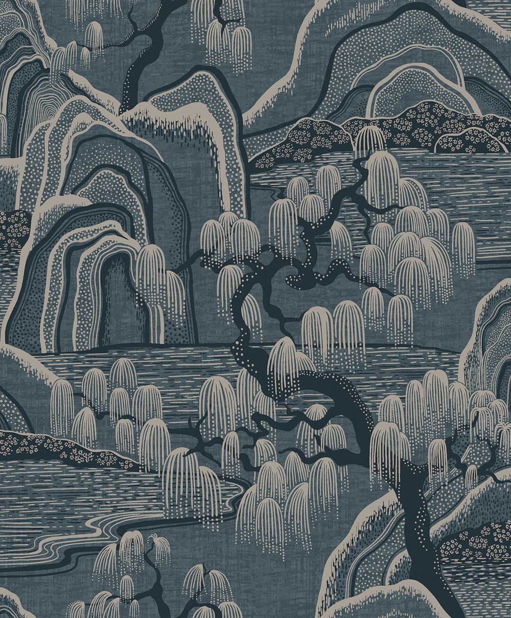 Vliesová tapeta na zeď, modrá, zahrada, 3133, Icons, Borastapeter