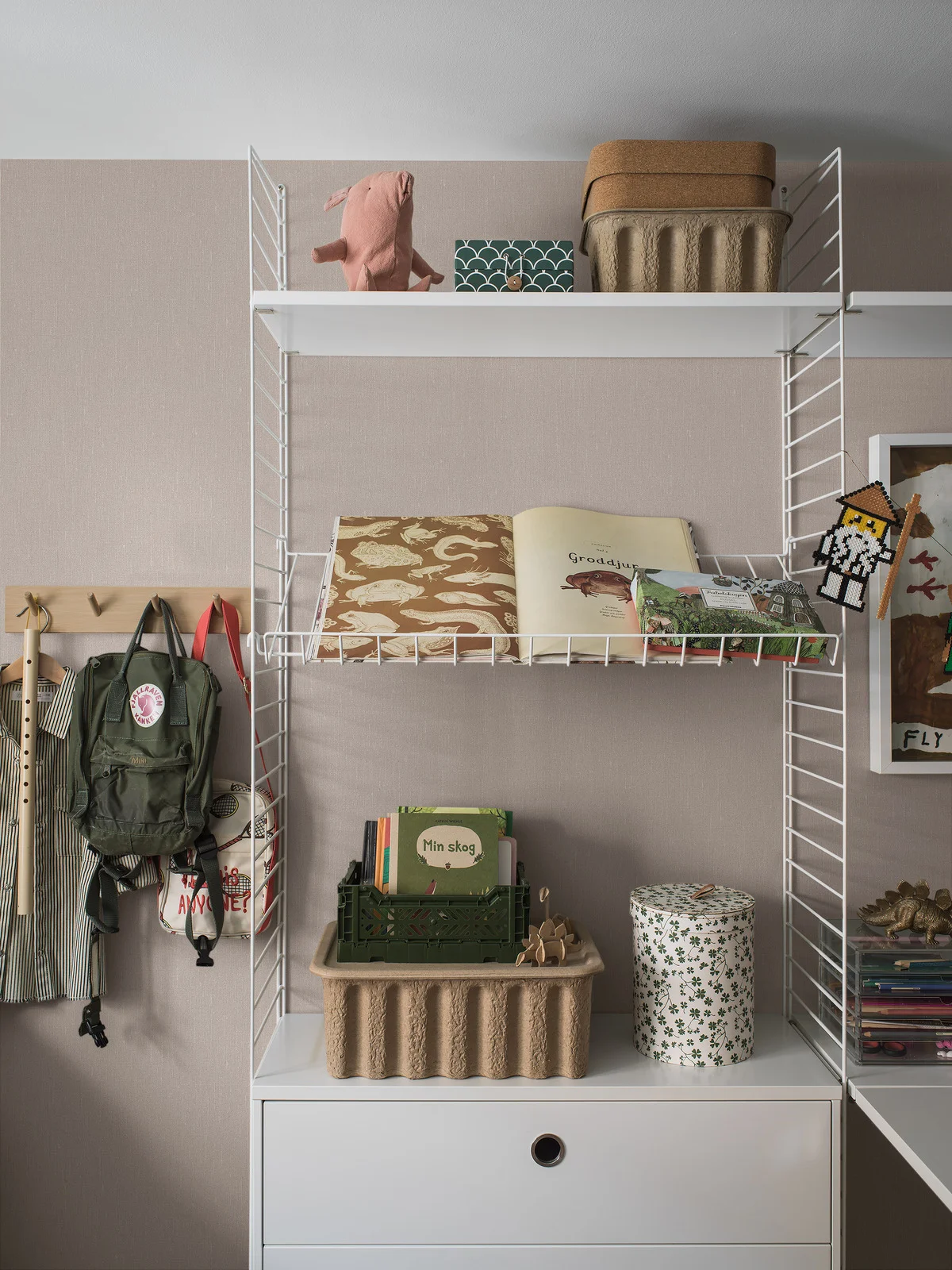 Vliesová tapeta na zeď, růžová, imitace látky, 4326, Newbie Wallpaper, Borastapeter