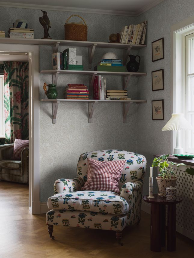 Vliesová tapeta na zeď, béžová, stromy, listy, zvířata, 4824, New Heritage, Borastapeter