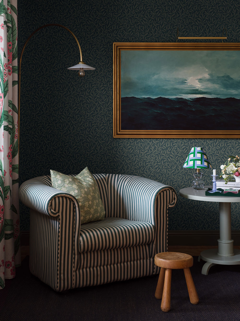 Vliesová tapeta na zeď, modro-zelená, listy, 4830, New Heritage, Borastapeter