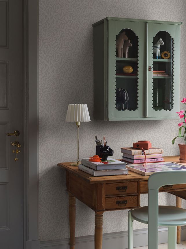 Vliesová tapeta na zeď, šedá, listy, 4833, New Heritage, Borastapeter