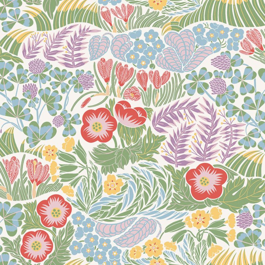 Vliesová tapeta na zeď, bílá, květiny, 4843, New Heritage, Borastapeter