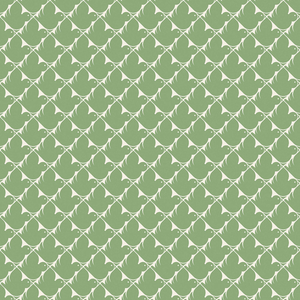 Vliesová tapeta na zeď, zelená, ptáčci, 4845, New Heritage, Borastapeter