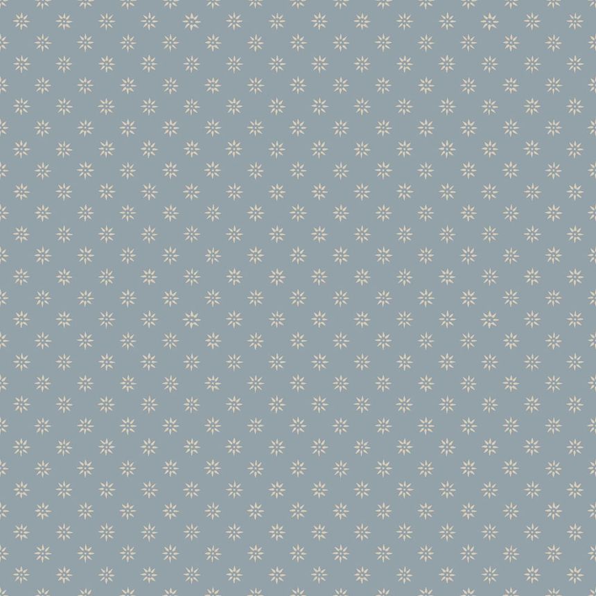 Vliesová tapeta na zeď, modrá, květiny, 5808, Nordic Folk, Borastapeter