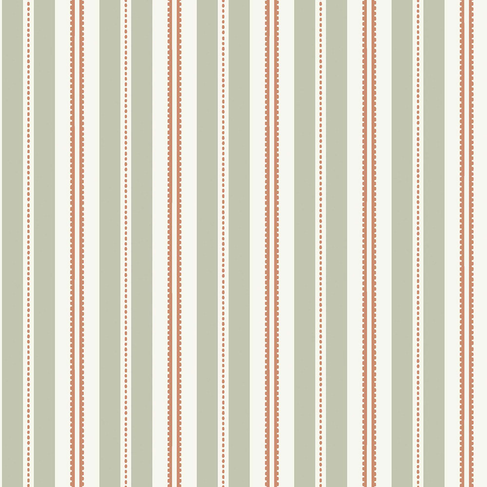 Vliesová tapeta na zeď, zeleno-červená, pruhy, 5819, Nordic Folk, Borastapeter