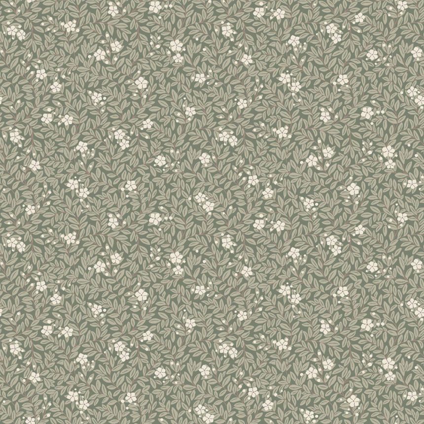 Vliesová tapeta na zeď, zelená, květiny, listy, 5716, Orangeri,  Borastapeter