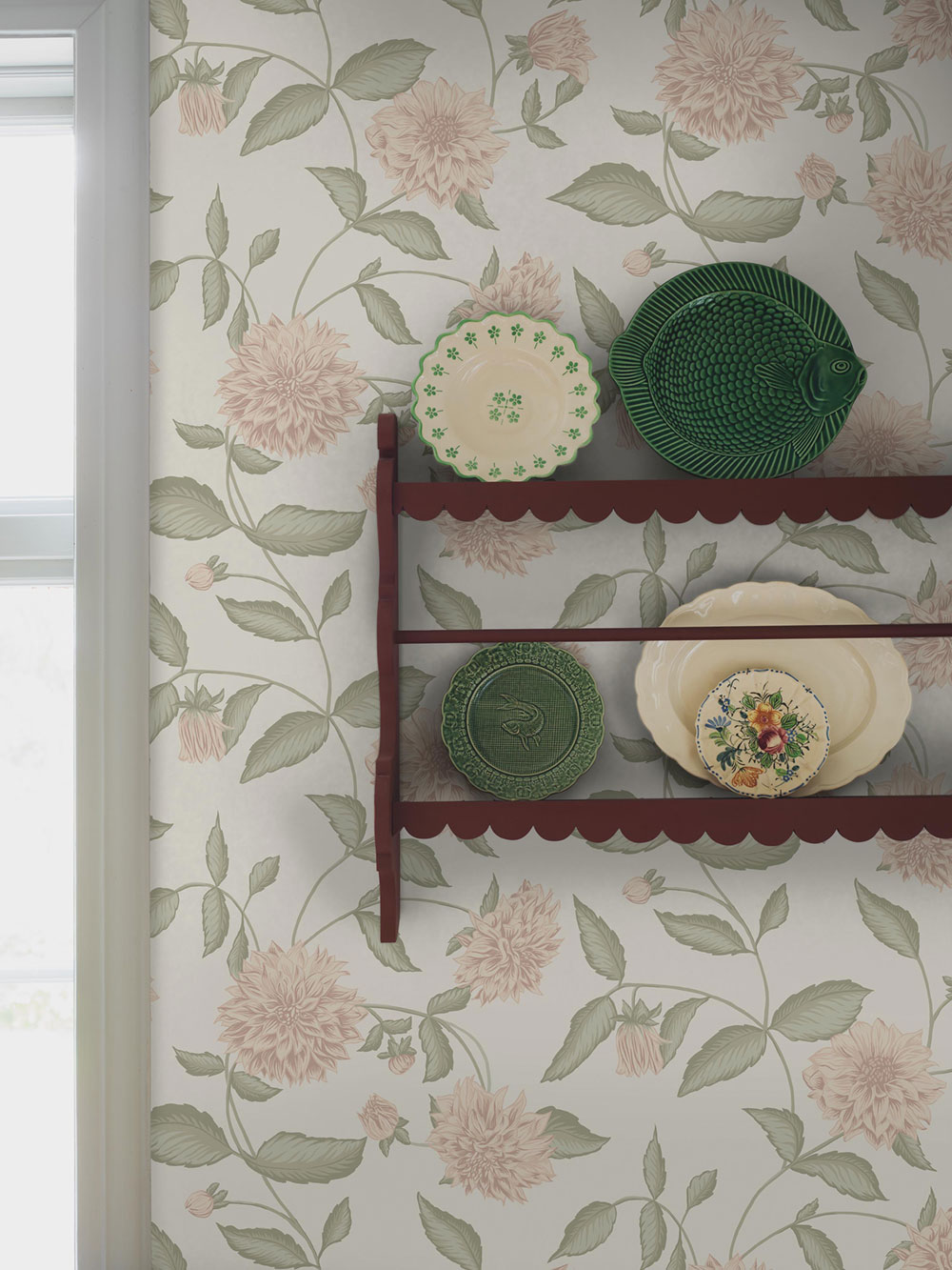 Vliesová tapeta na zeď, krémová, květiny, 5718, Orangeri,  Borastapeter