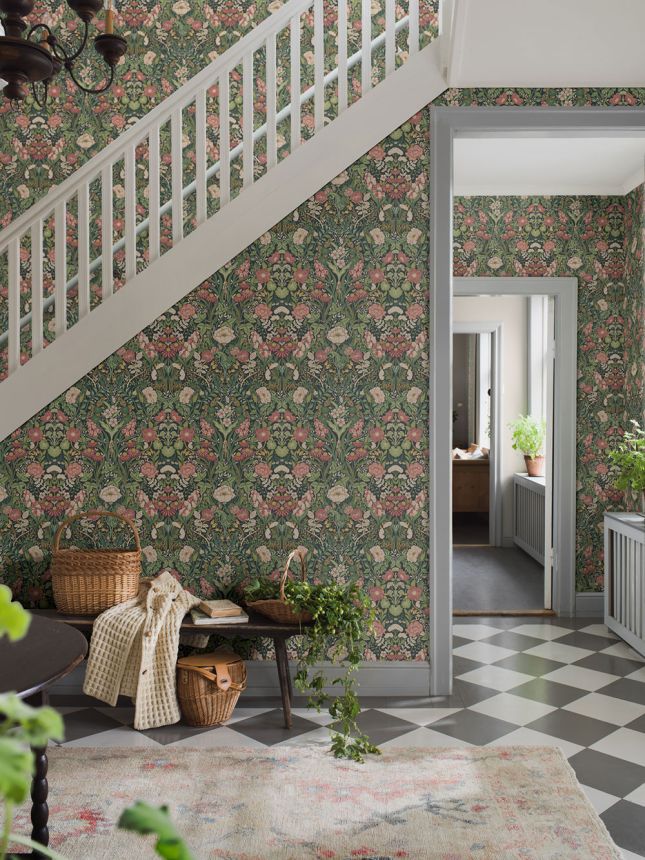 Vliesová tapeta na zeď, zelená, květiny, 5721, Orangeri,  Borastapeter