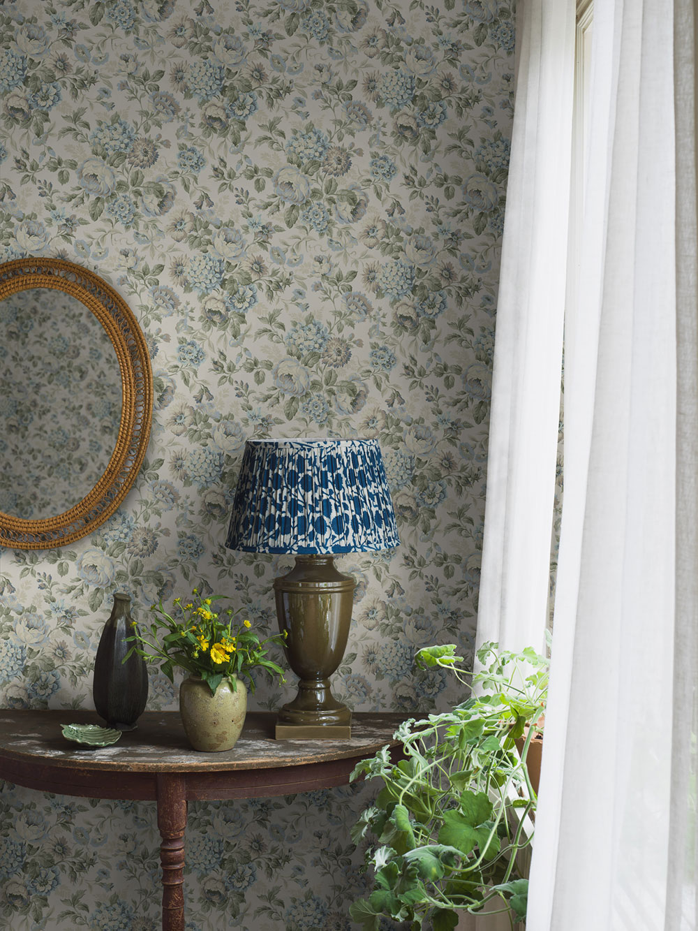 Vliesová tapeta na zeď, béžová, květiny, 5726, Orangeri,  Borastapeter