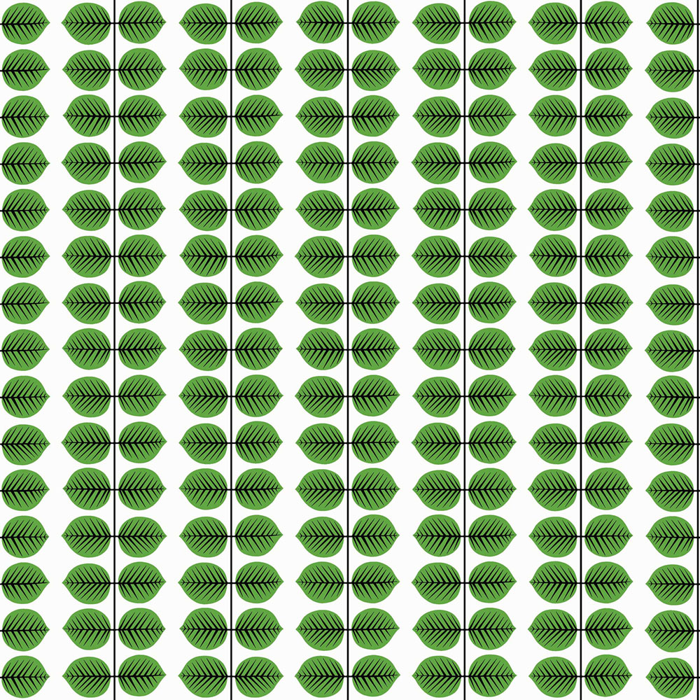 Vliesová tapeta na zeď, bílo-zelená, listy, 1750, Icons, Borastapeter