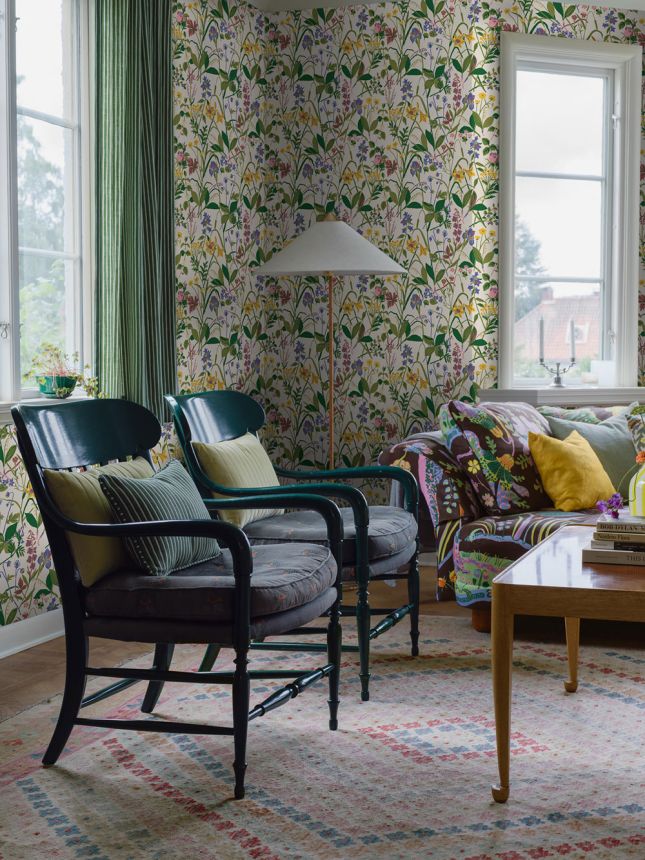 Vliesová tapeta na zeď, bílá, květiny, 1962, Icons, Borastapeter